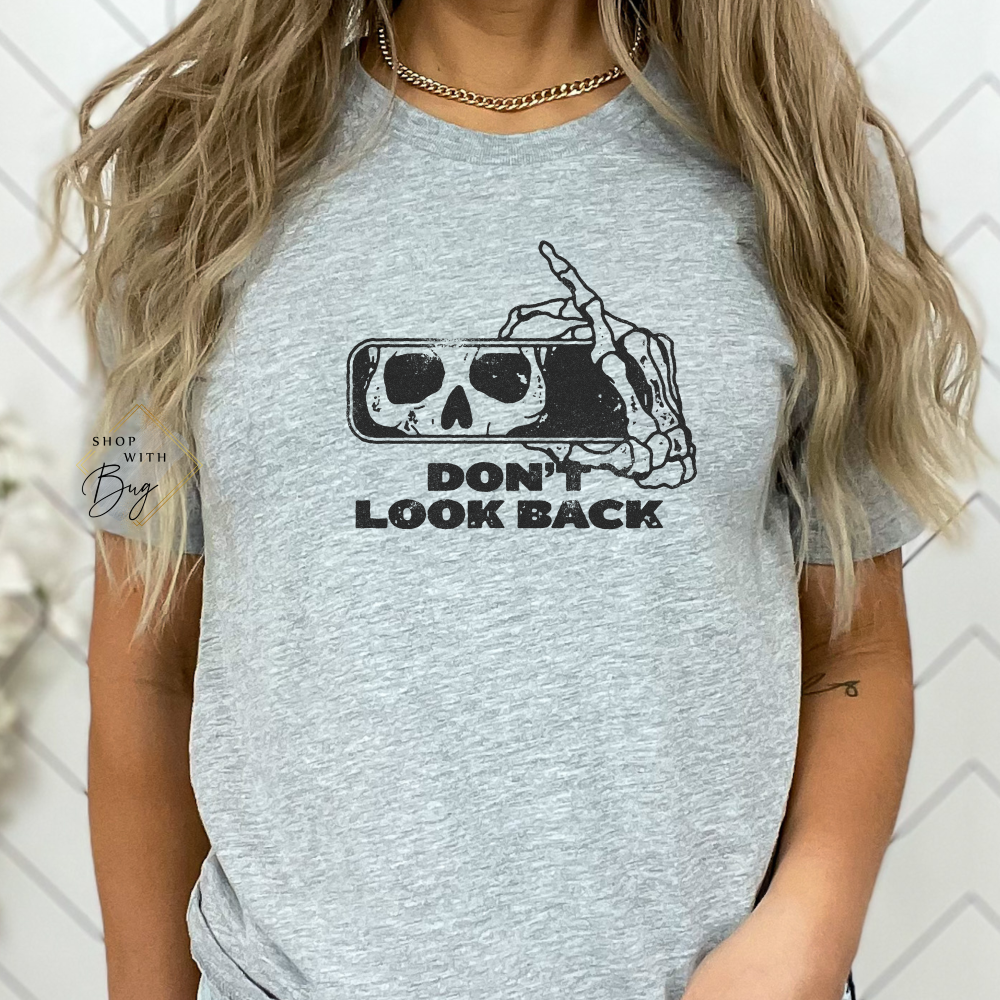 Don't Look Back Adult Short Sleeve Shirt