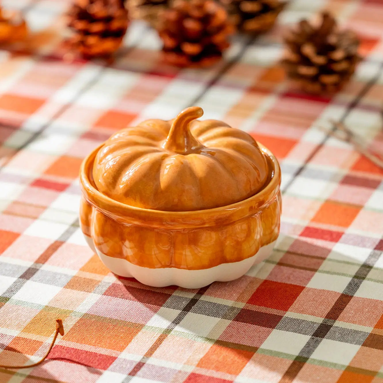 Orange Pumpkin Figural 4.75"