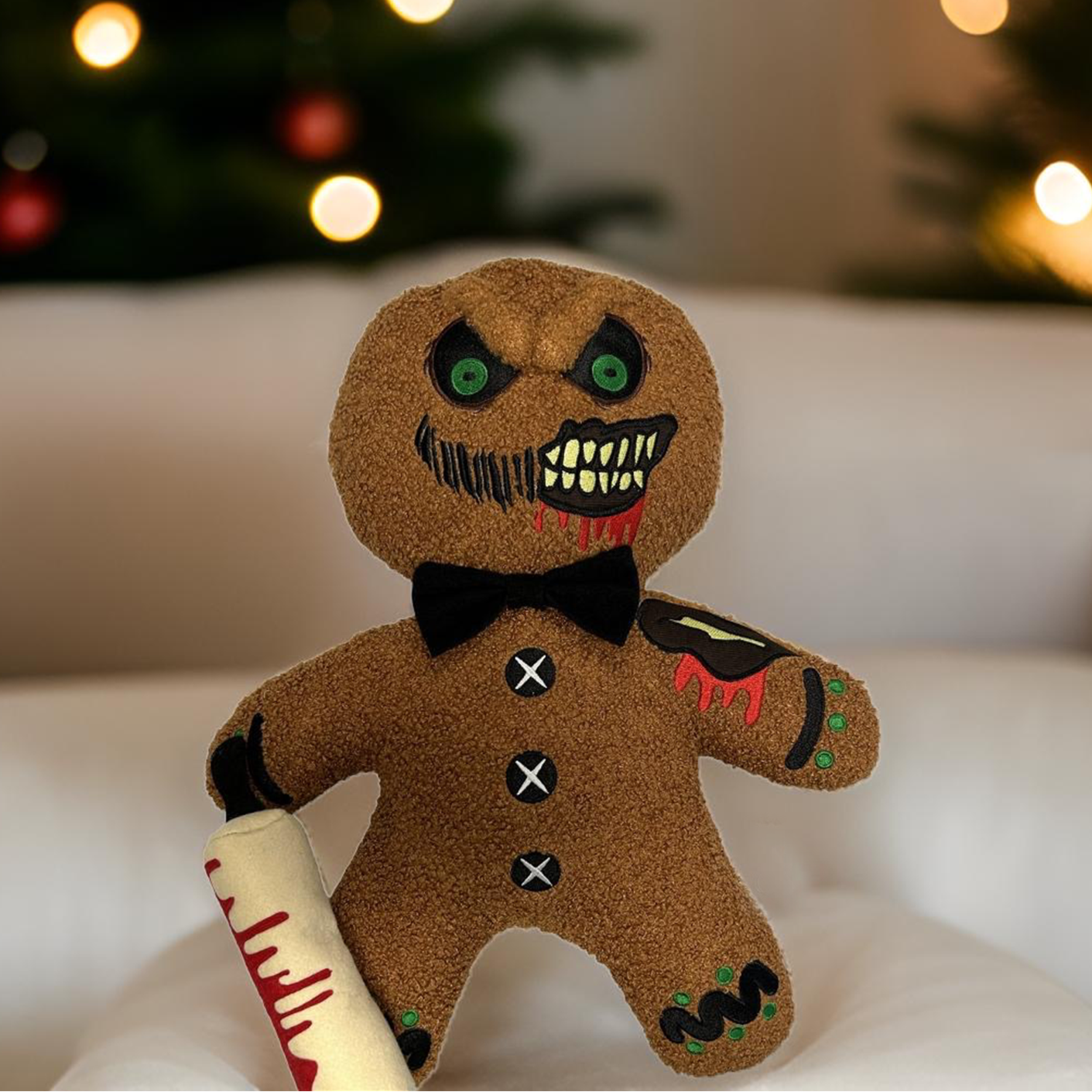 Zombie GingerDead Man 18" Pillow